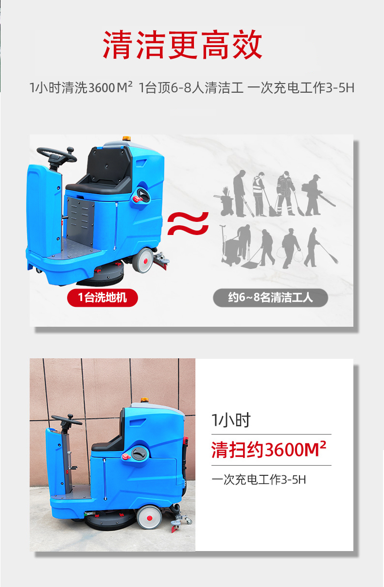 青海驾驶式洗地机更适合用在高铁站